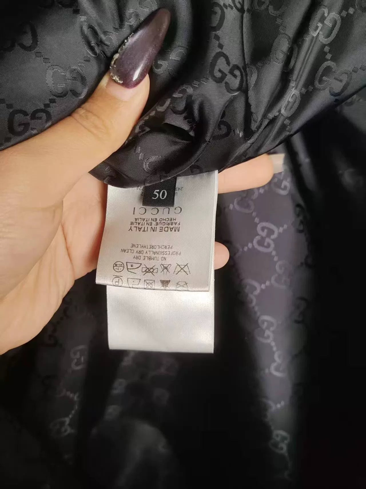 Authentic Gucci Printed Cotton Jacket