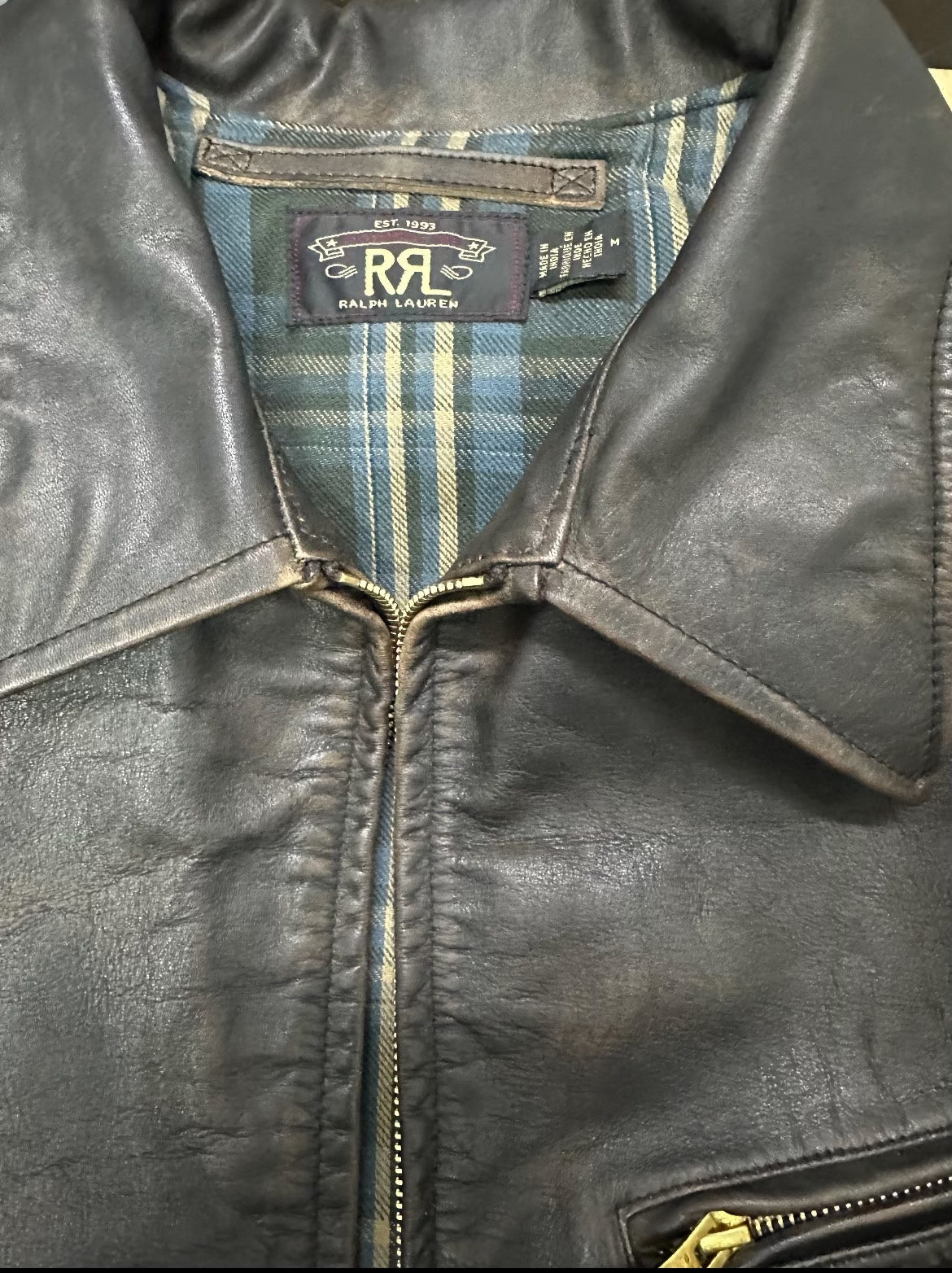 RRL 1930s Leather Jacket