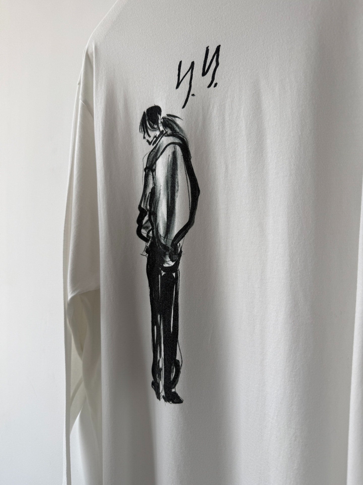 Yohji Yamamoto 25SS Hand-Drawn Portrait Sweatshirt