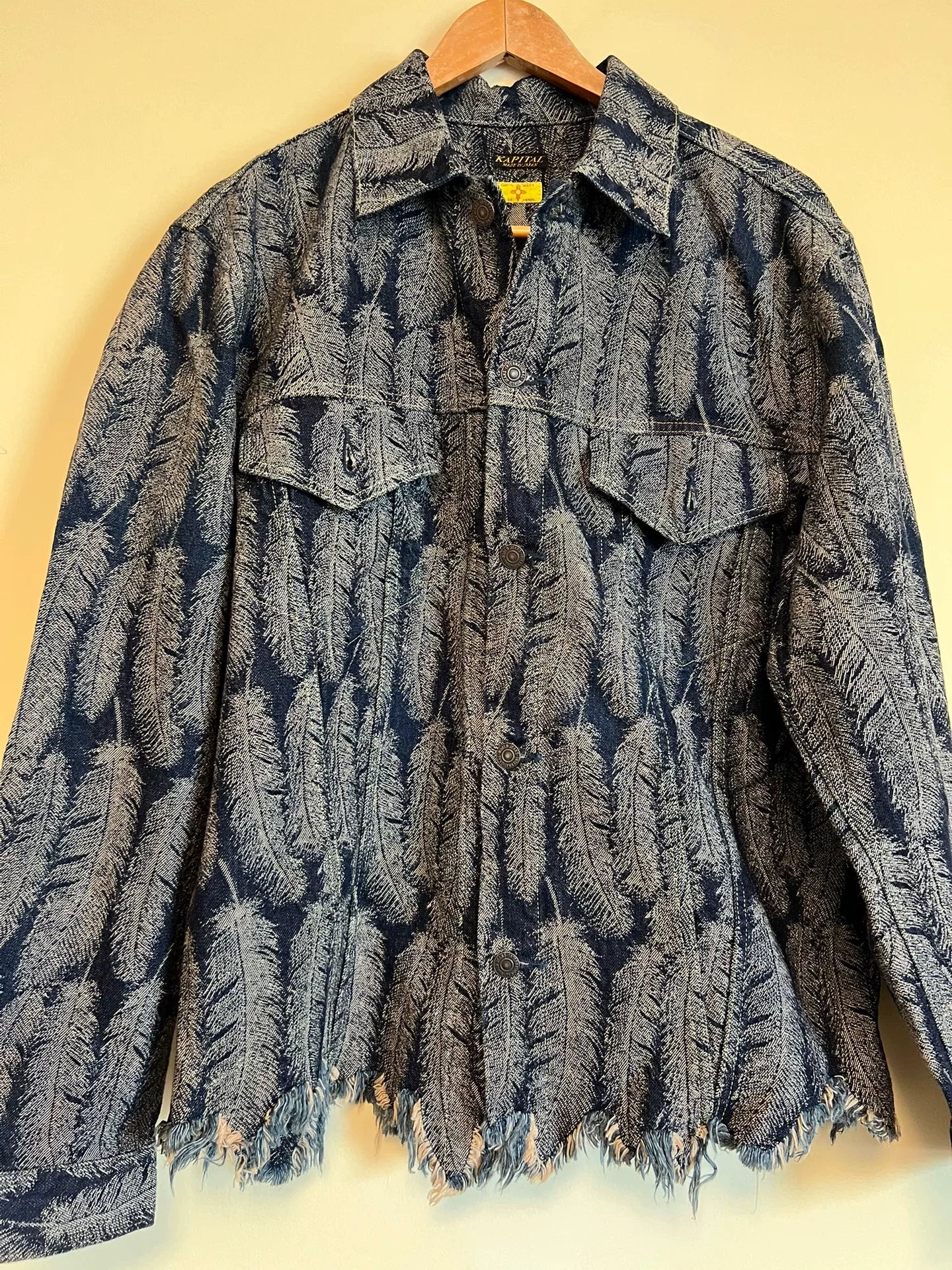 Kapital Feather Print Denim Jacket