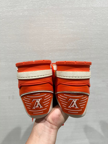 Louis Vuitton Orange and White Trainers