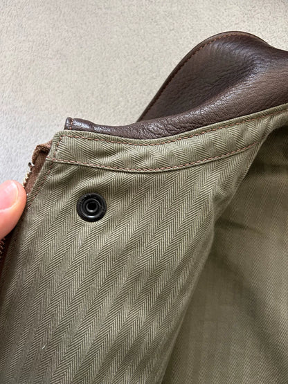 real mccoy A2 brown leather jacket