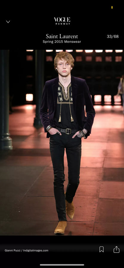 Saint Laurent SS15 Suede Boots GD Style