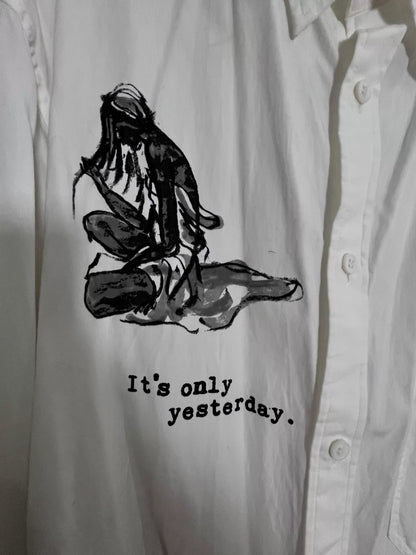 Yohji Yamamoto 19ss Portrait Pattern Shirt