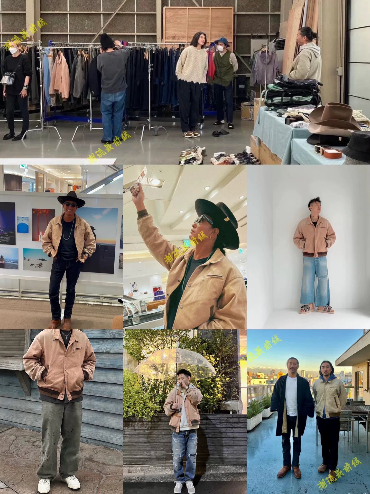 visvim byron drivers jacket in pink