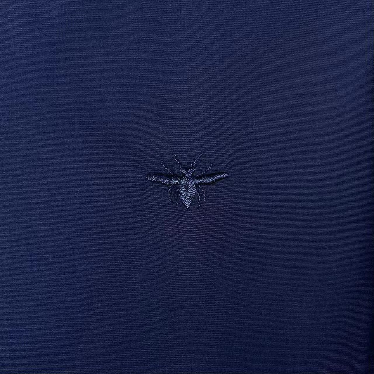 Dior Deep Blue Embroidered CD Shirt Jacket