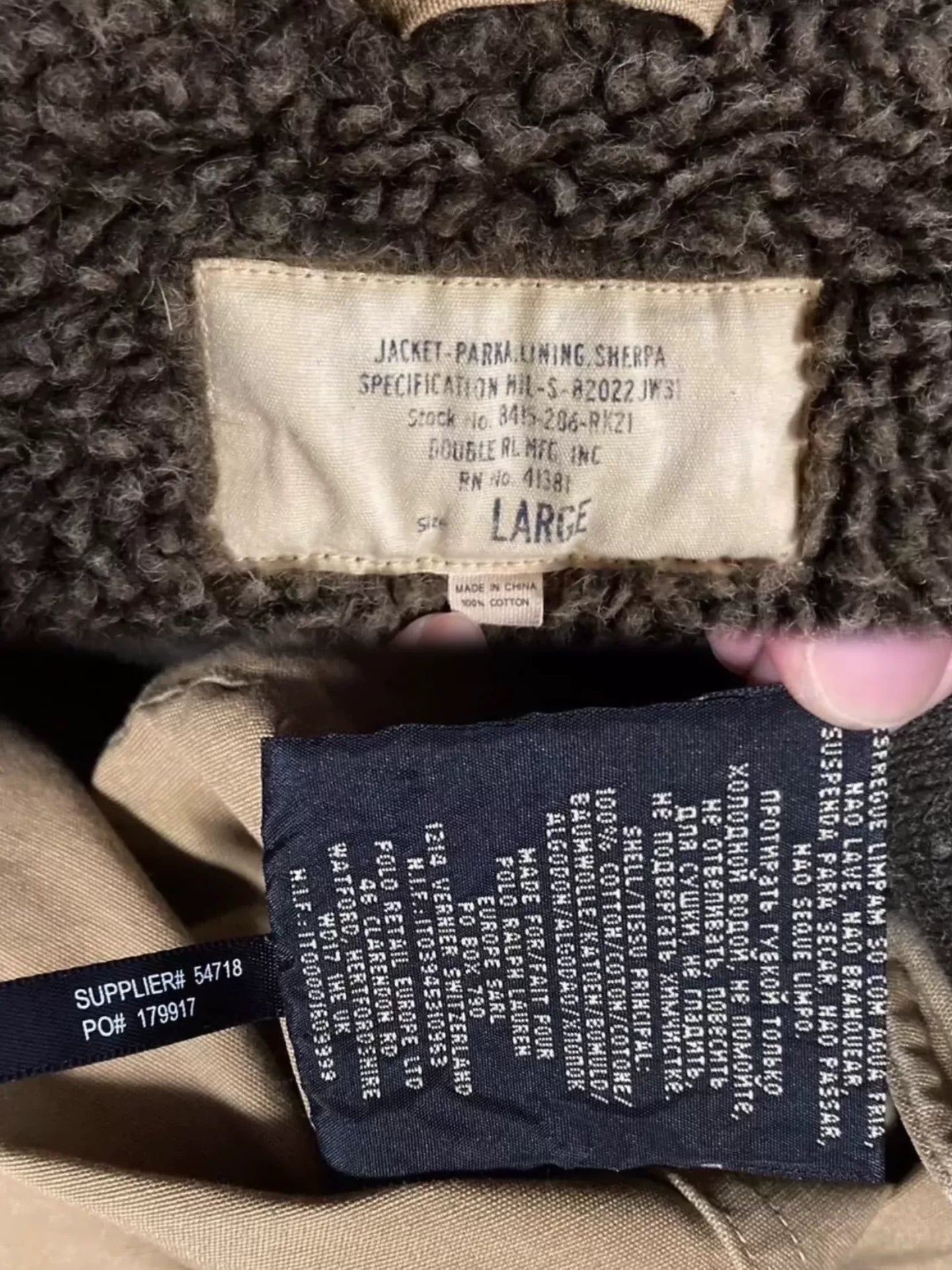 1940s Military Deck Coat Jacket Parka