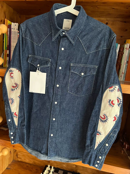 visvim indian water drop denim shirt
