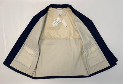 nanamica indigo oversized jacket