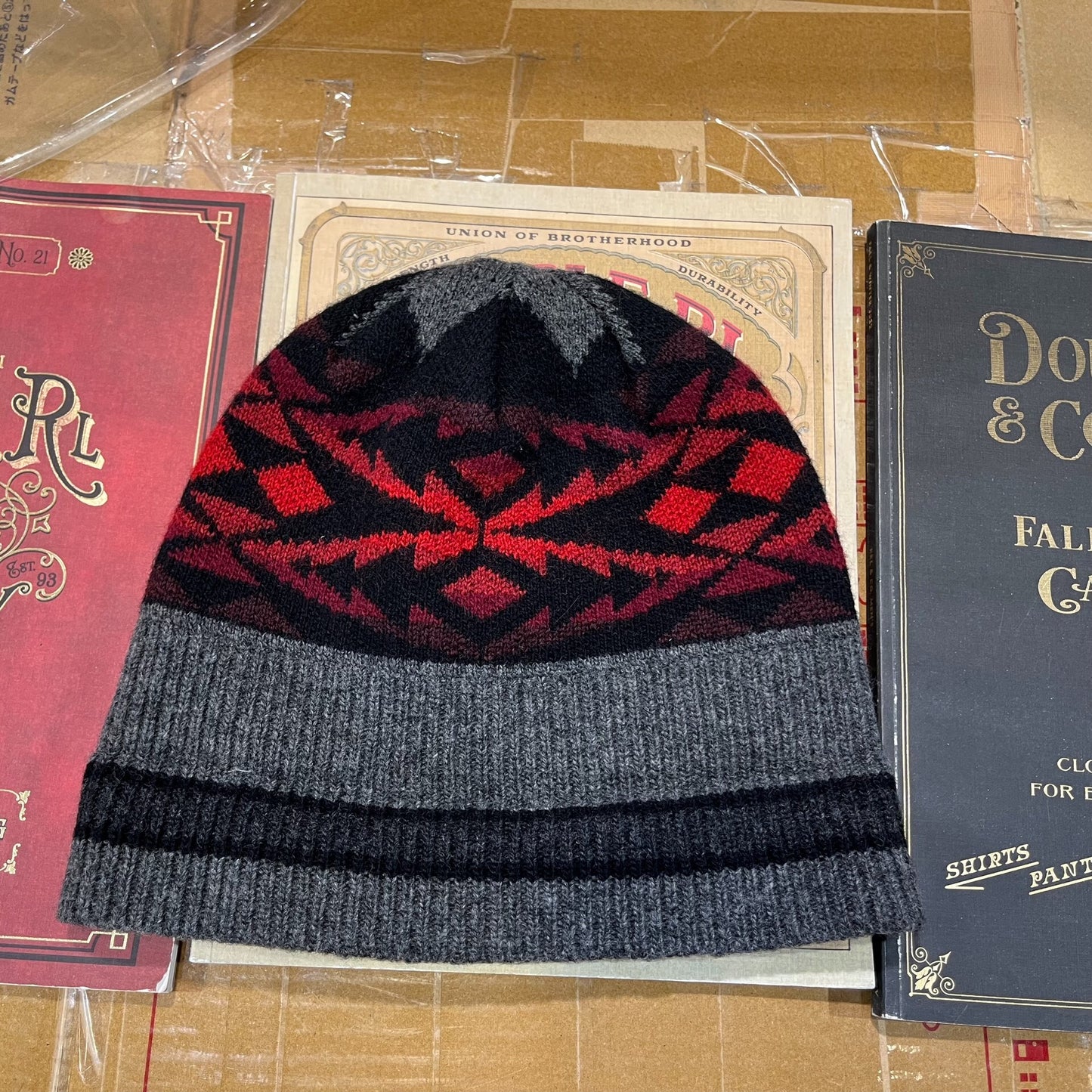 RRL Navajo Knit Wool Beanie