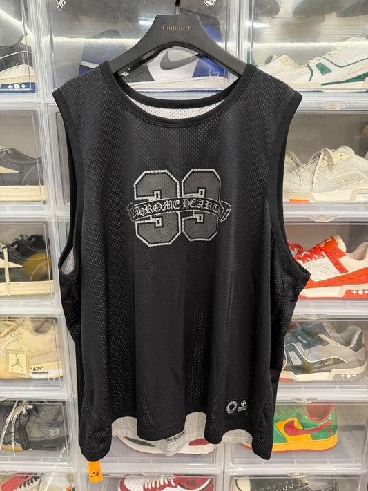 Chrome Hearts Black Mesh Hockey Jersey Vest XXL