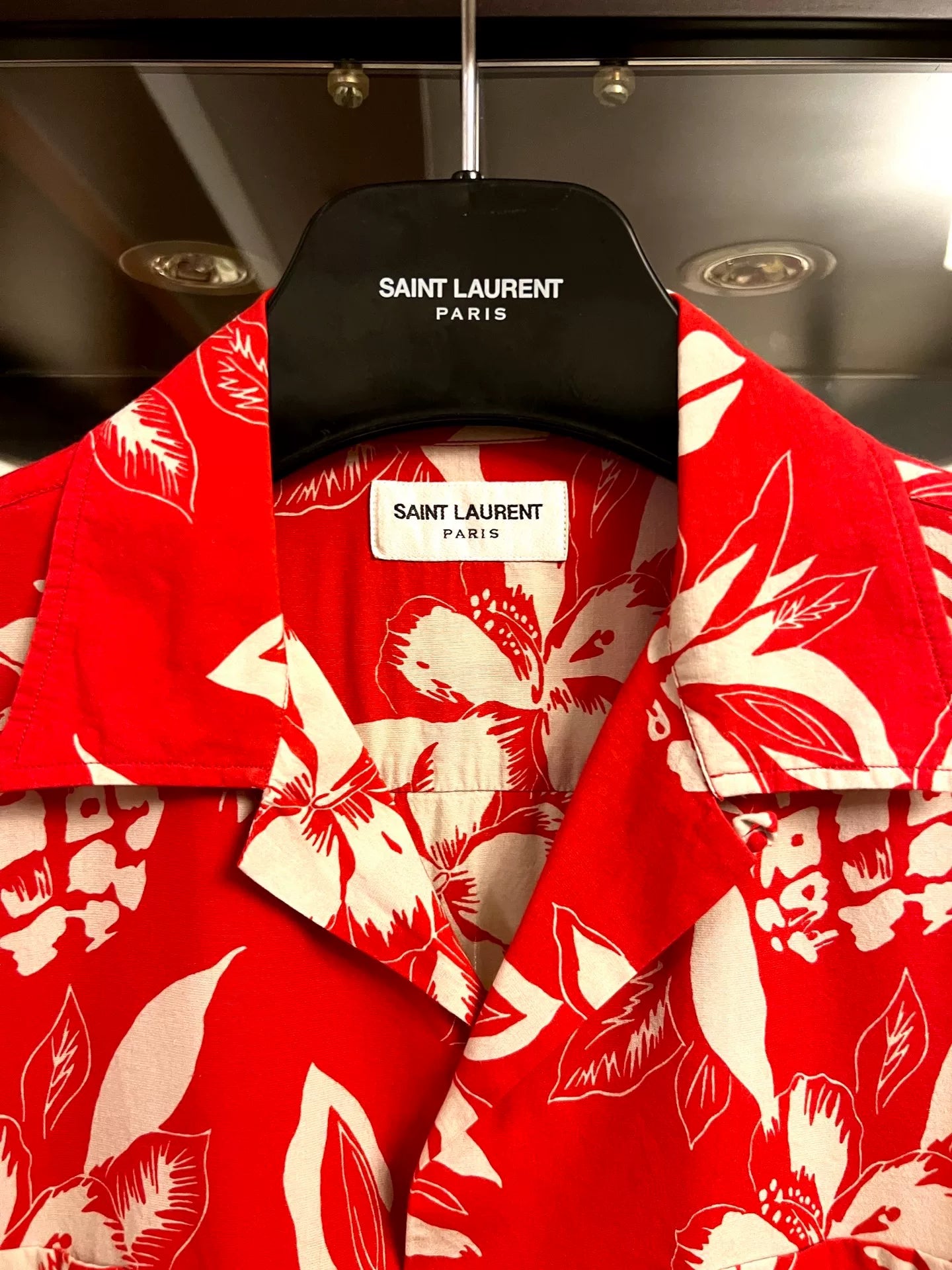 saint laurent vintage pineapple print shirt