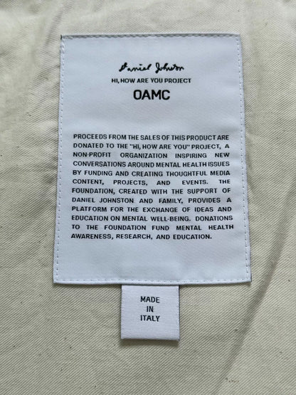 white patch bomber jacket by OAMC