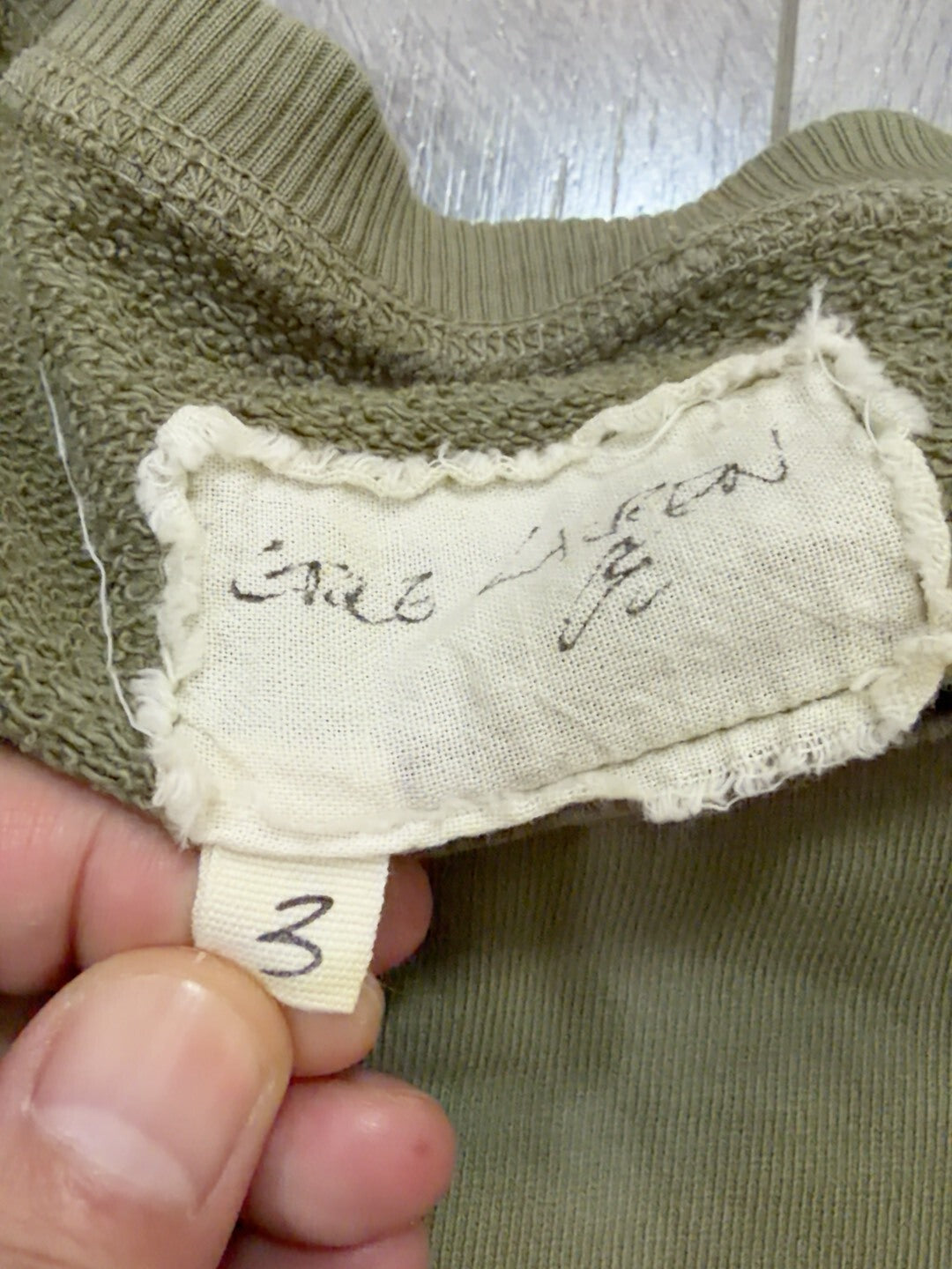 vintage Green Cotton Sweatshirt