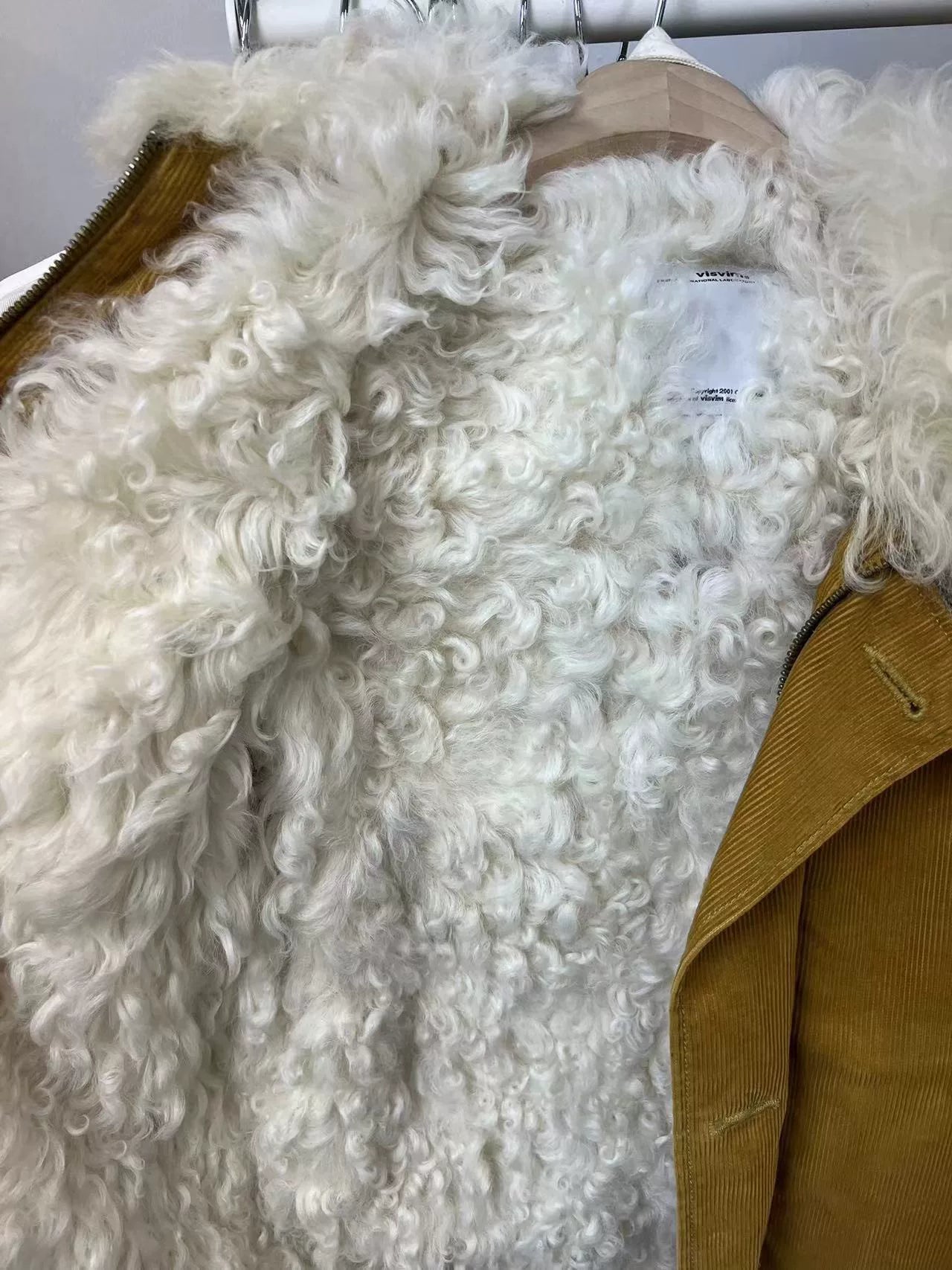 Visvim Deckhand Sheepskin Jacket Mustard