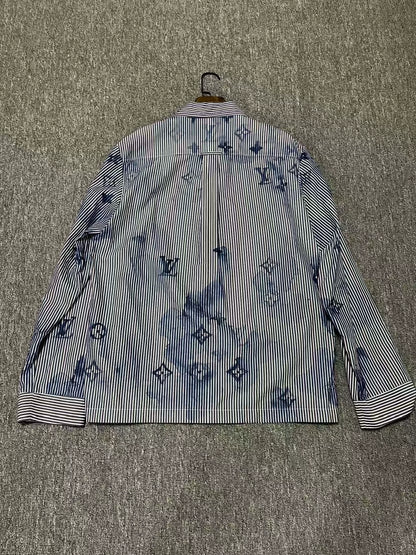 Louis Vuitton Ink Logo Striped Shirt