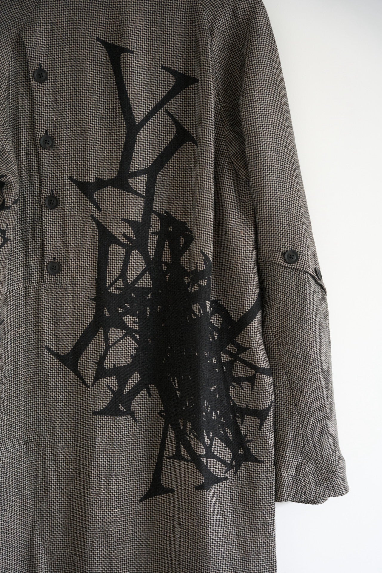 Yohji Yamamoto 24SS Houndstooth Coat