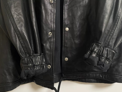 UNDERCOVER Eye Button Oversized Leather Jacket