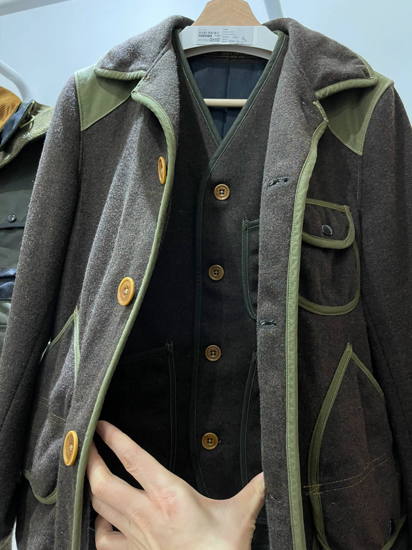 freewheelers boston wool vest