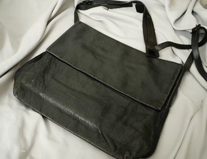 Yohji Yamamoto Cowhide Messenger Crossbody Bag
