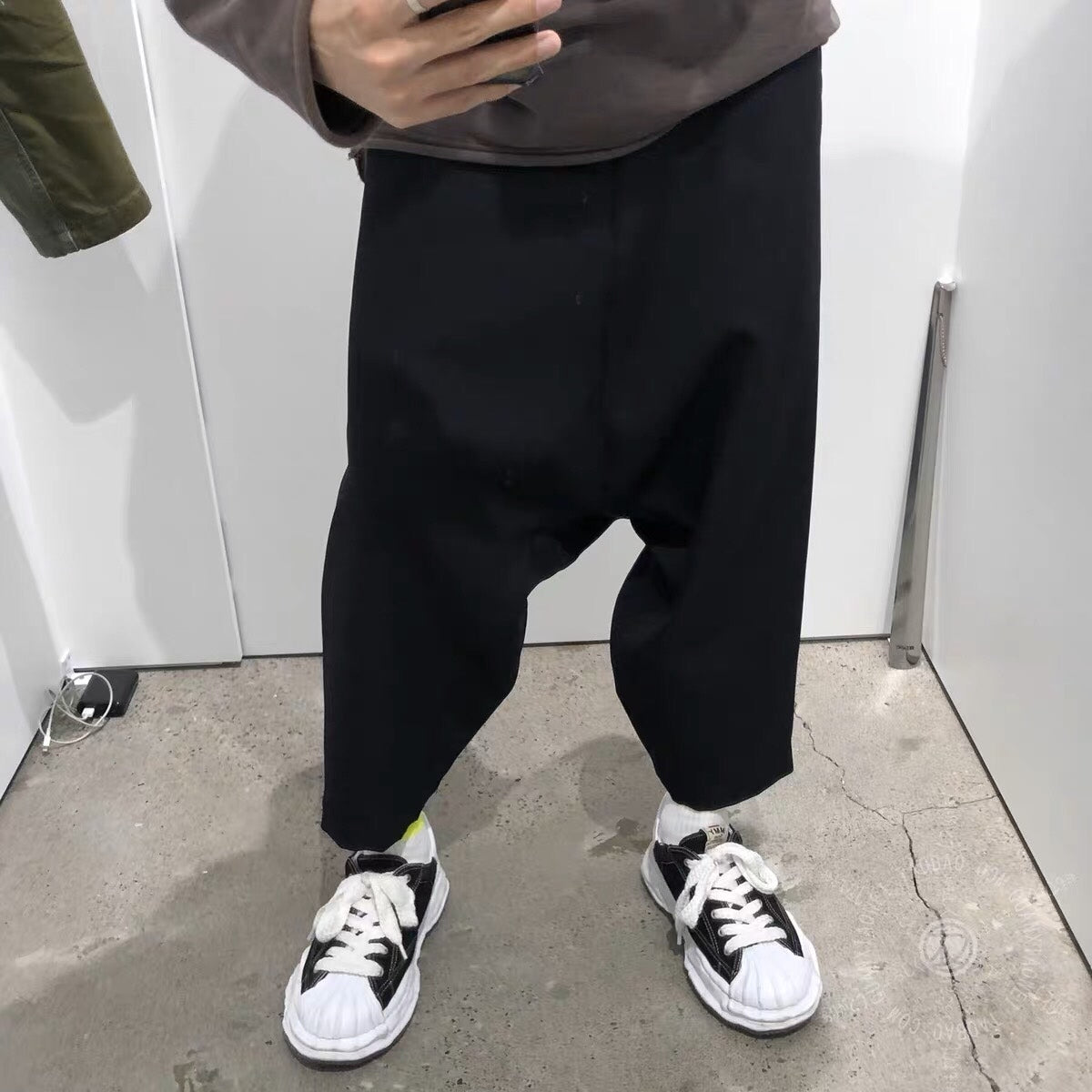 COMME DES GARCONS Black Elastic Waist Casual Pants