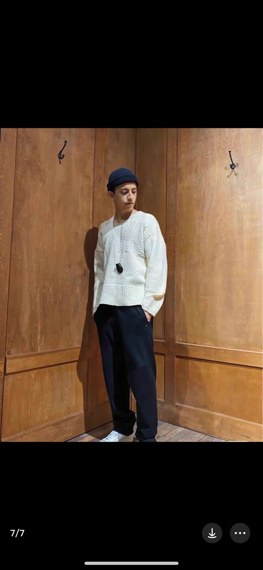 visvim highland v-neck wool sweater