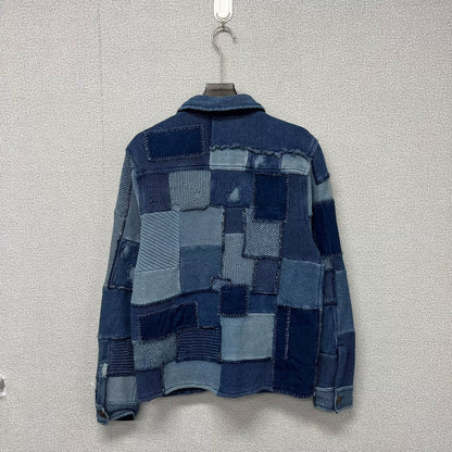 RRL Double RL Patchwork Cotton Linen Jacket
