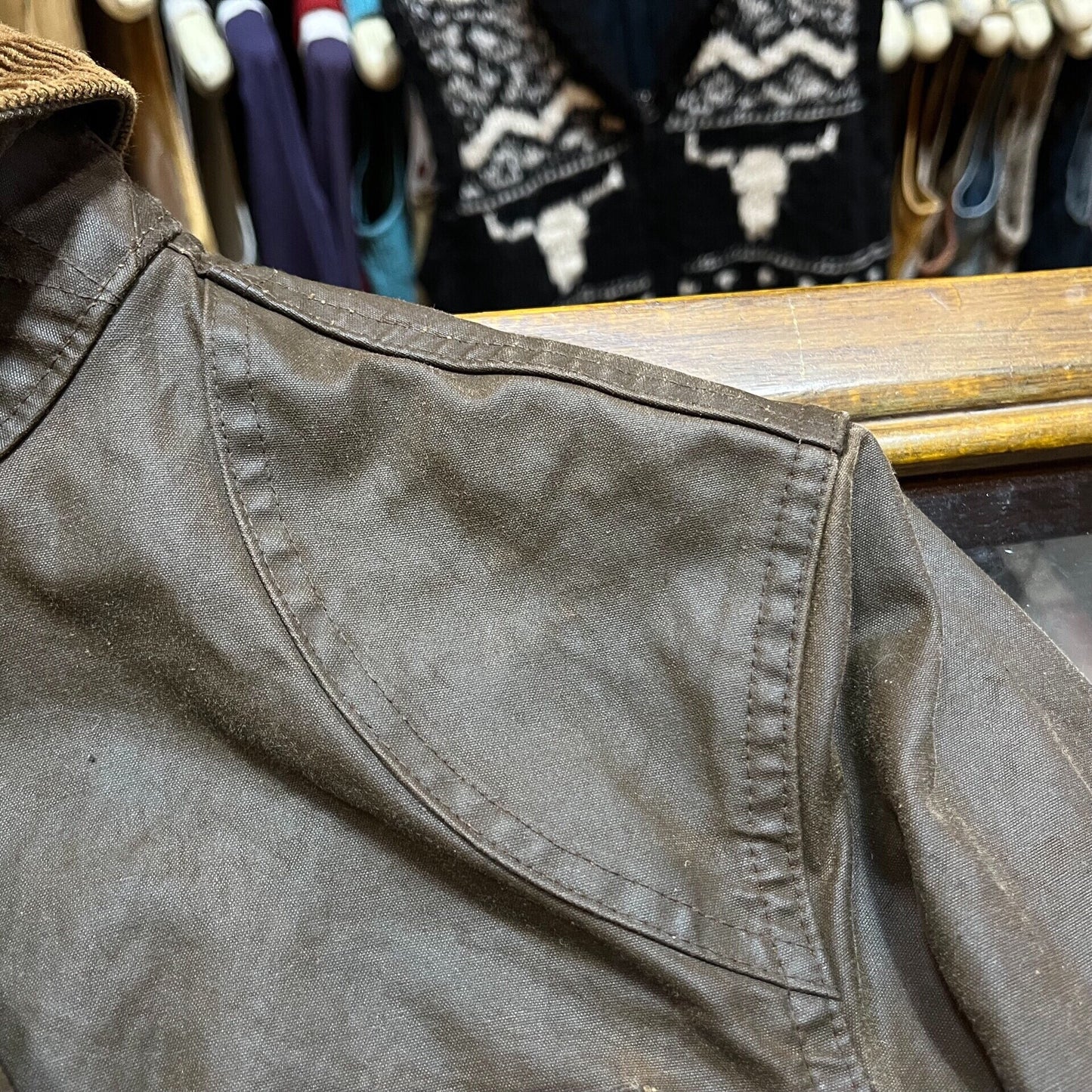 rl double ralph lauren oil wax jacket