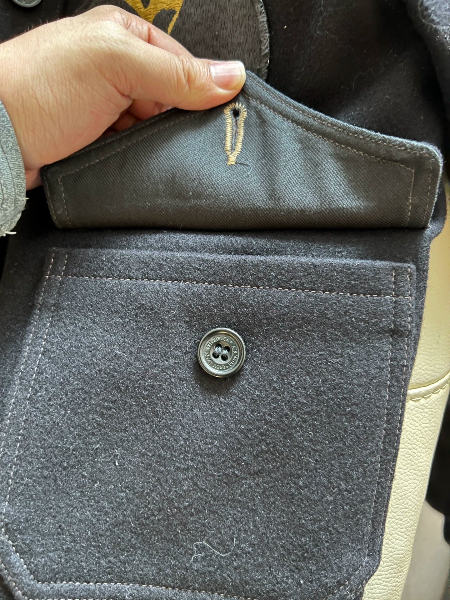 Freewheelers Bat Squad Wool Air Force Jacket