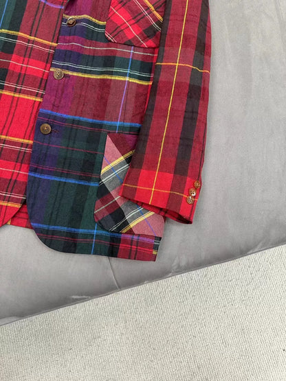Yohji Yamamoto S/S 2005 Plaid Patchwork Jacket