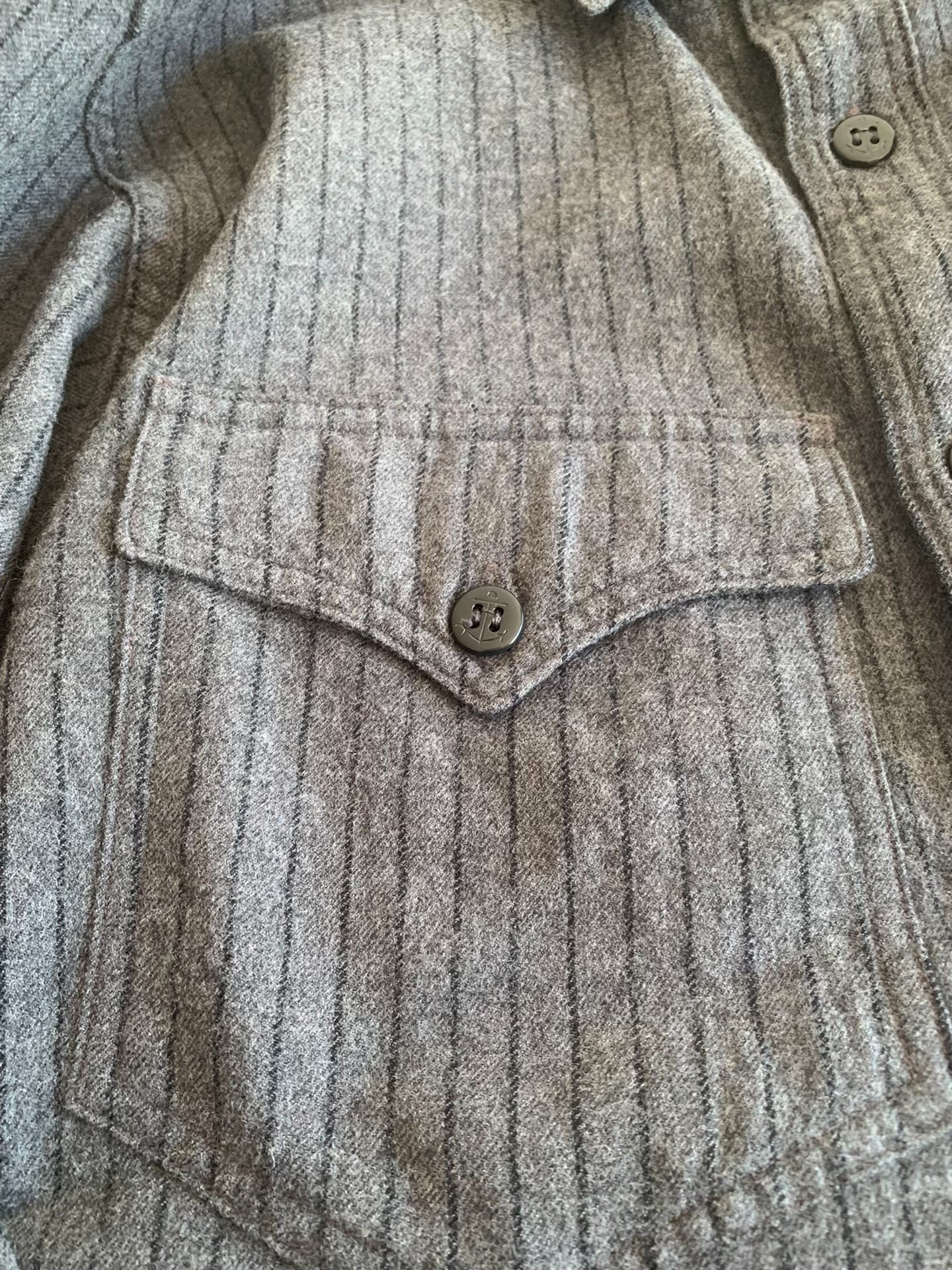 Freewheelers US Navy Officer Cotton Wool Shirt