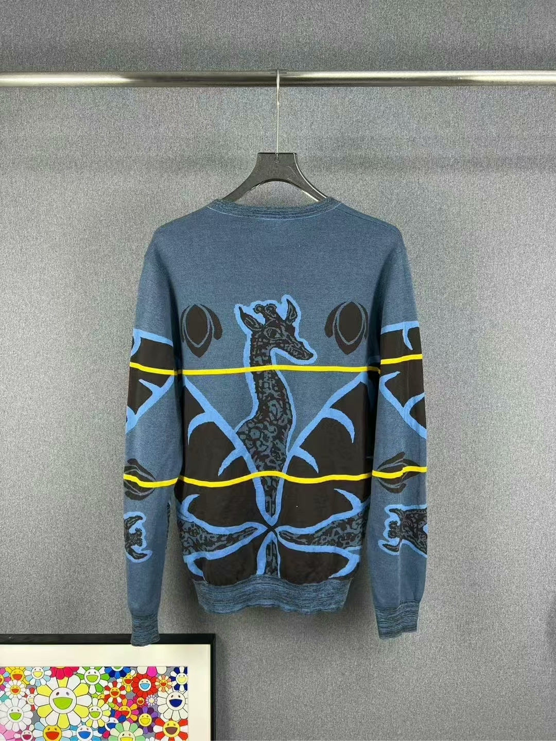 louis vuitton animal print knitted sweater
