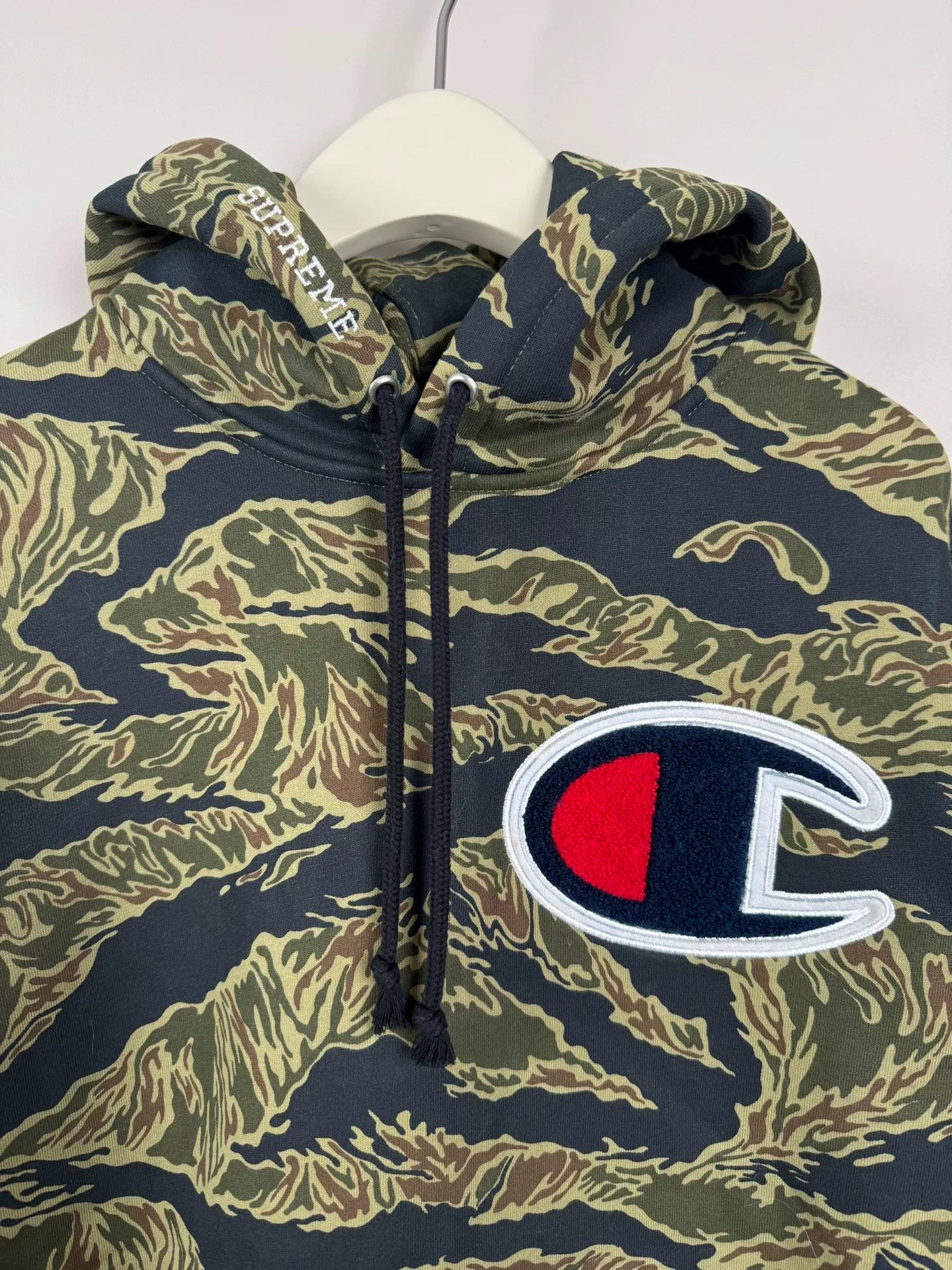 supreme champion tiger camo sweatshirt size S