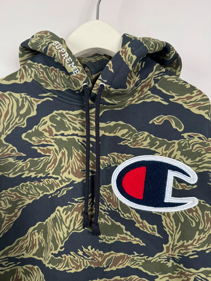 supreme champion tiger camo sweatshirt size S