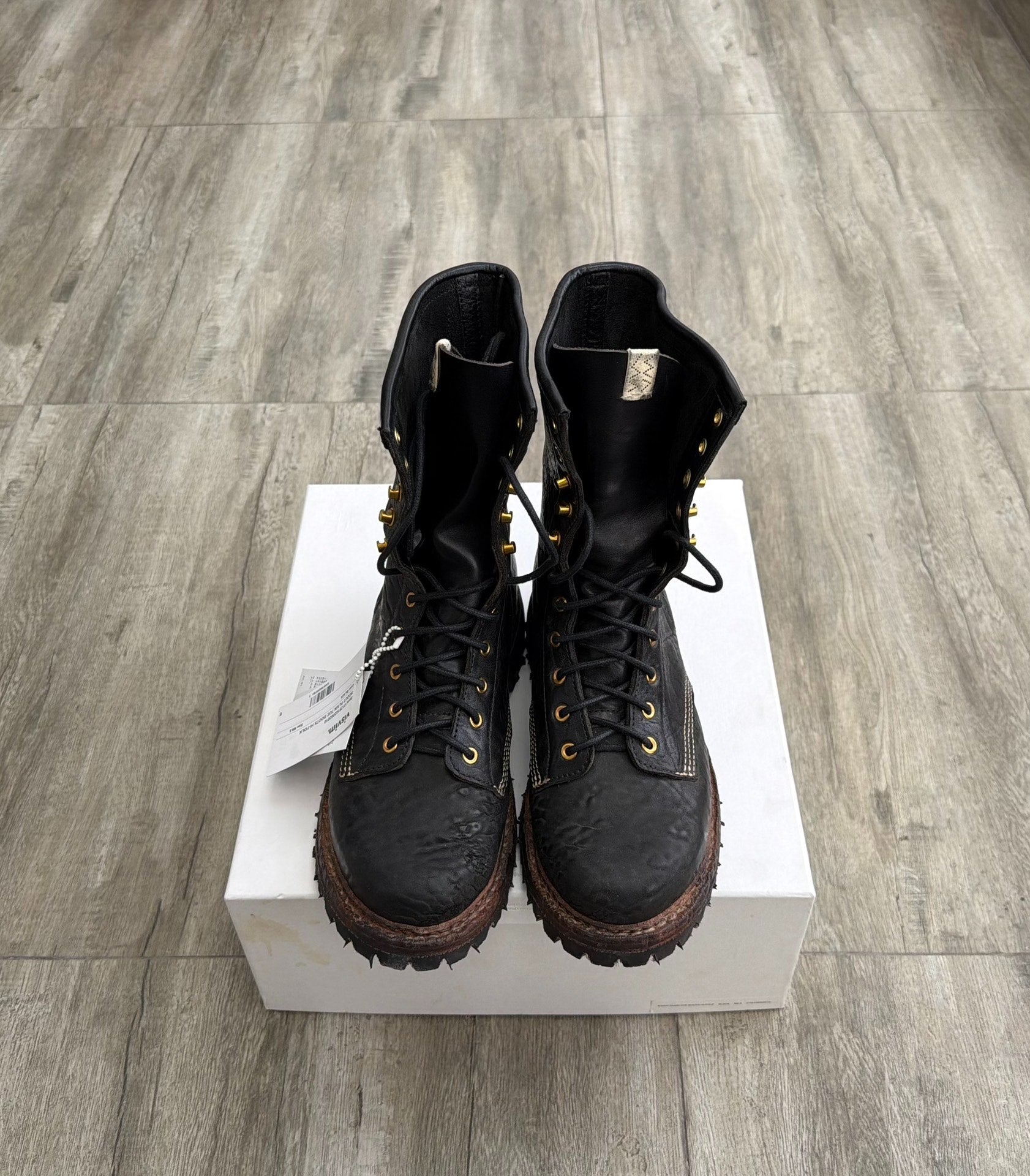 VISVIM SCOUT PLAIN TOE HI-FOLK BOOTS