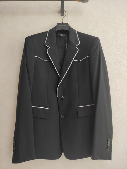 Amiri Swarovski Crystal Embellished Suit