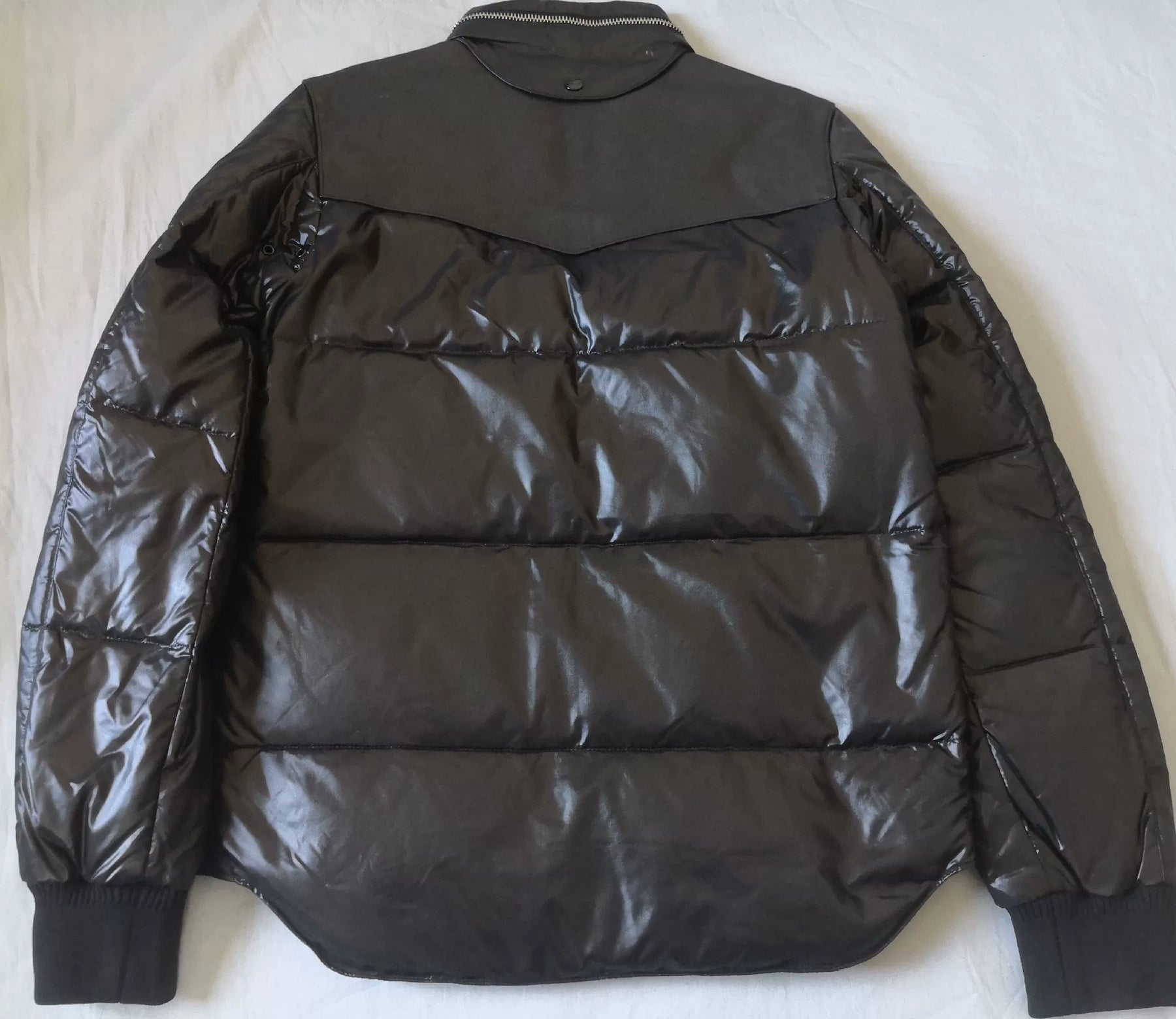 Saint Laurent Black Shiny Puffer Jacket