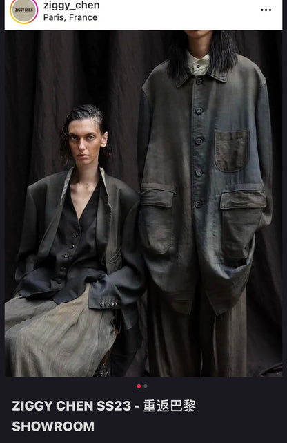 Ziggy Chen 23SS Cold-Dyed Coat