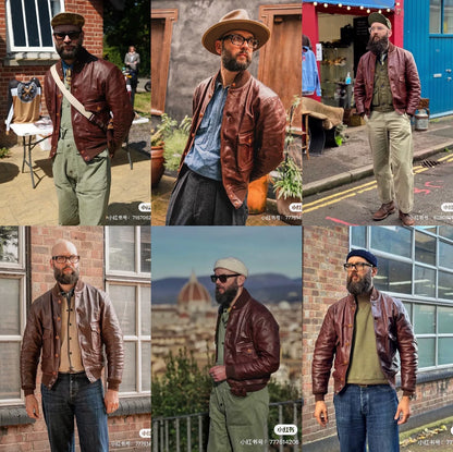 FREEWHEELERS 37J1 Leather Jacket