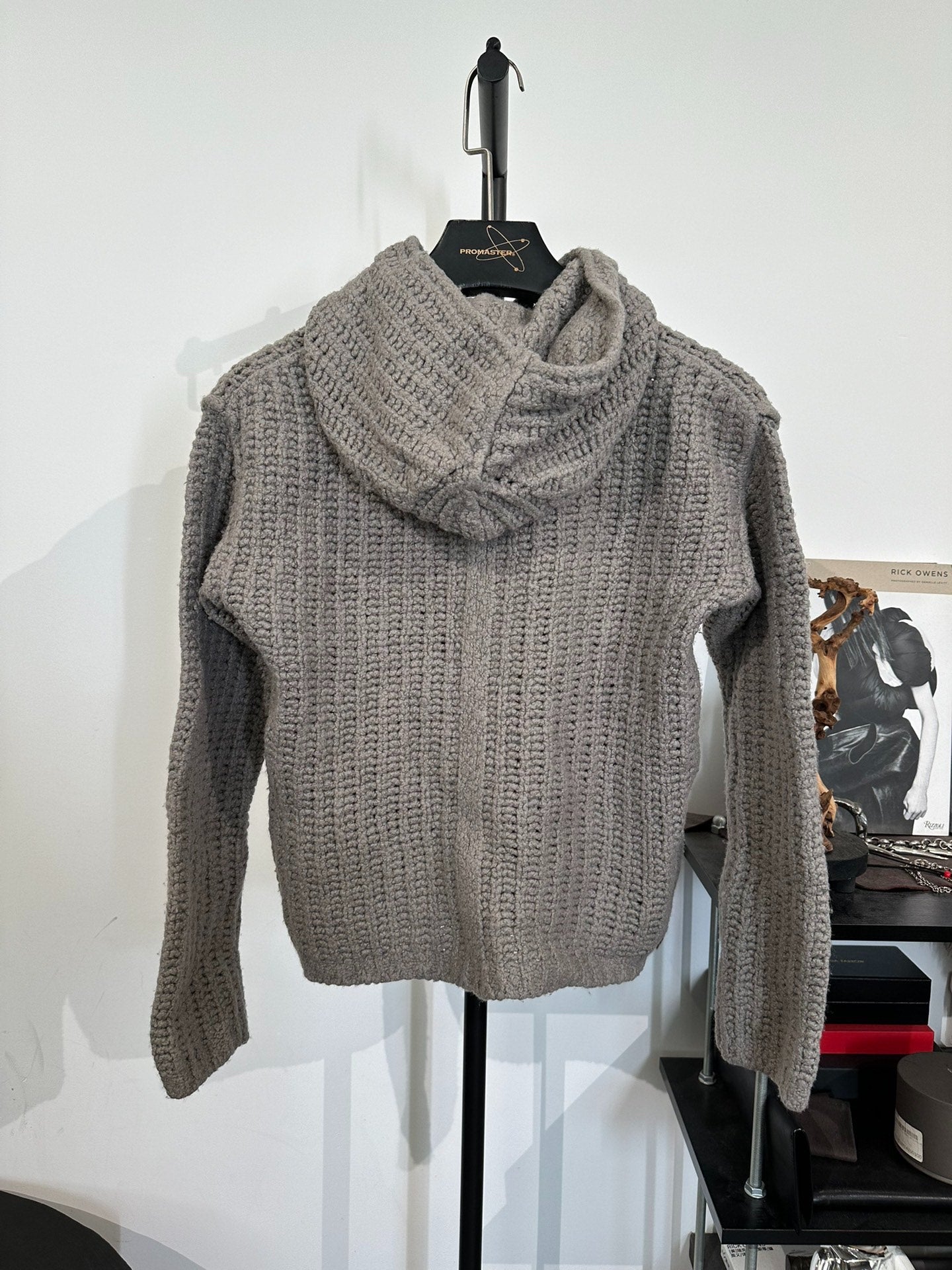 Rick Owens Main Line Knit Hooded Sweater M