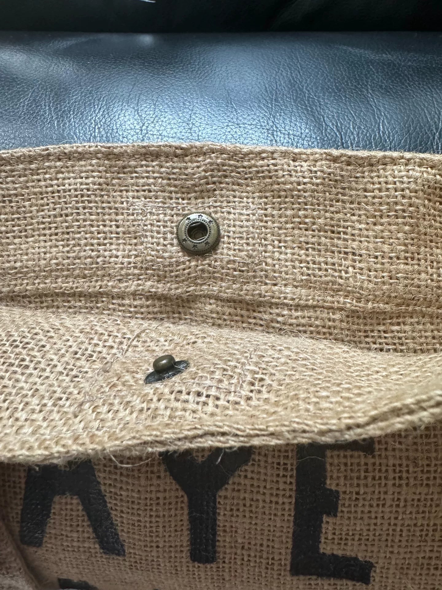 Kapital Ethnic Burlap Crossbody Bag