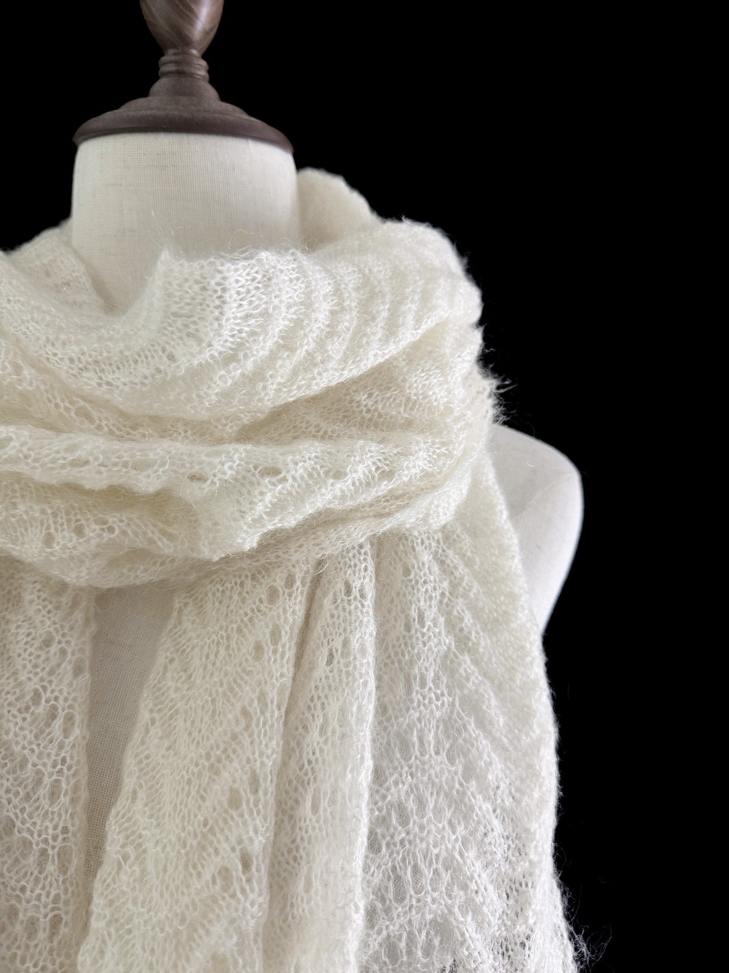 Yohji Yamamoto Noir Open Knit Scarf