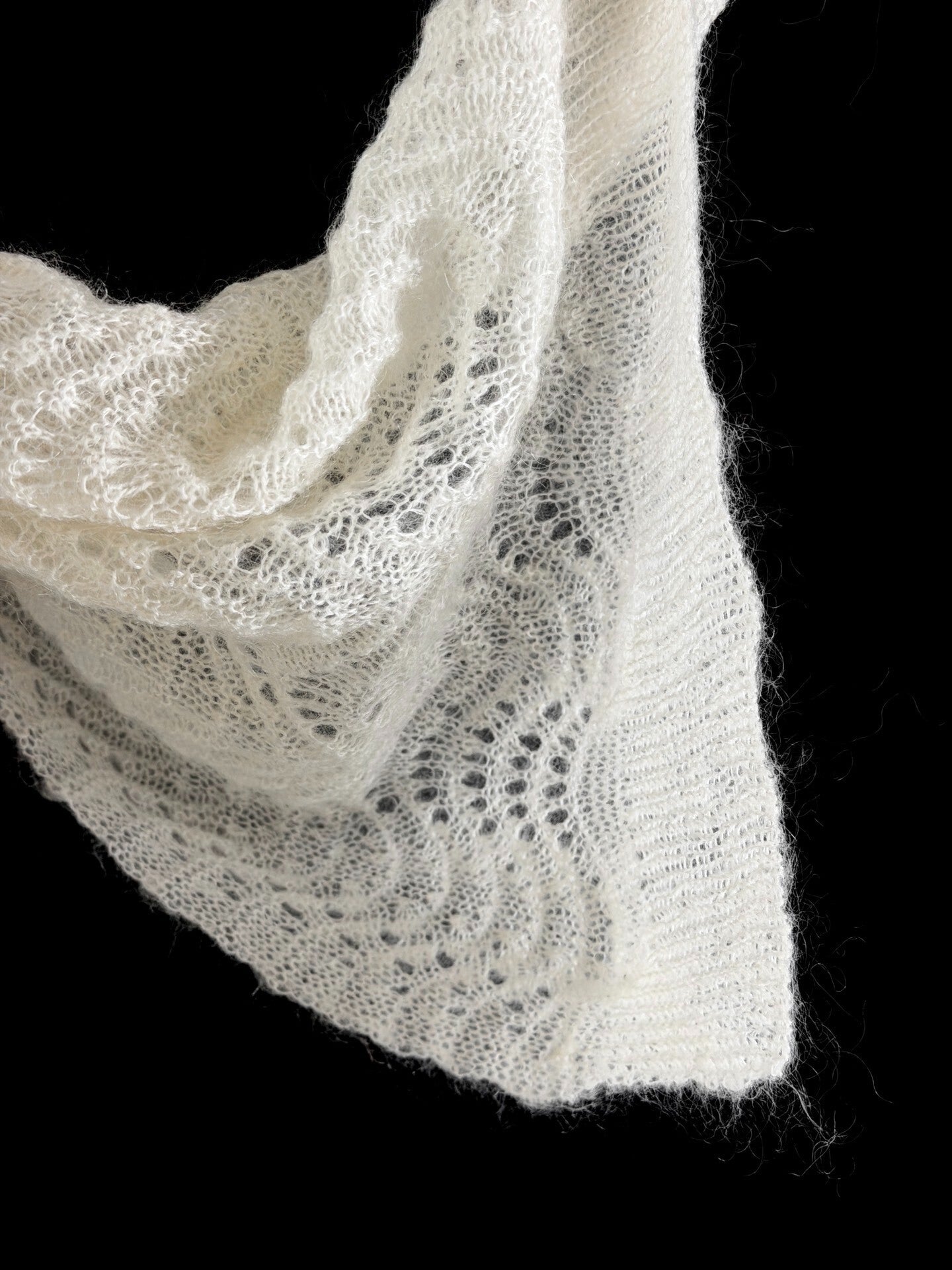 Yohji Yamamoto Noir Open Knit Scarf