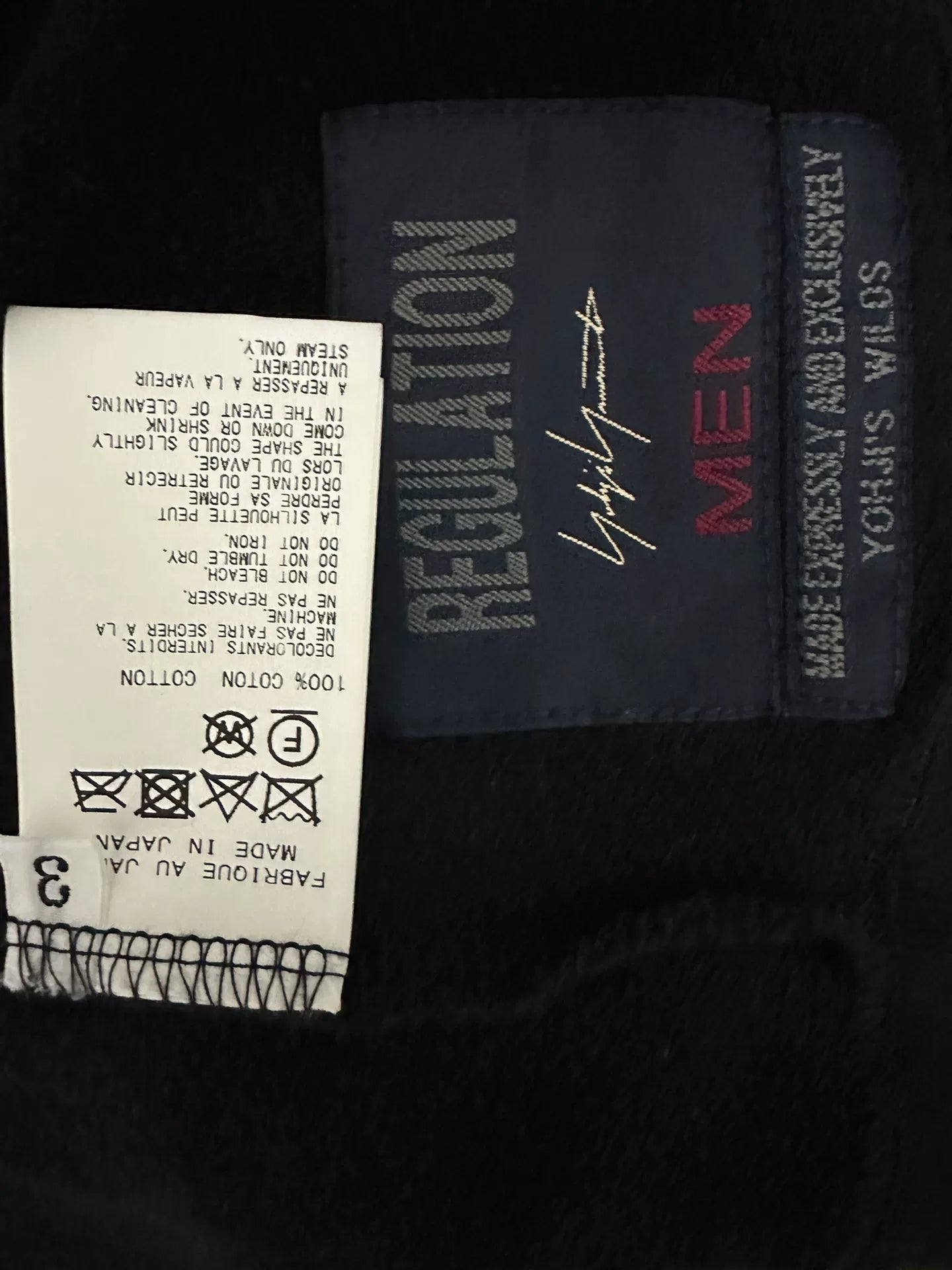 Yohji Yamamoto Black Pocket Vest