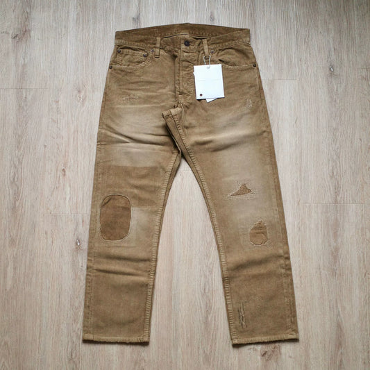 VISVIM FLUXUS 10 CORDS CRASH Pants