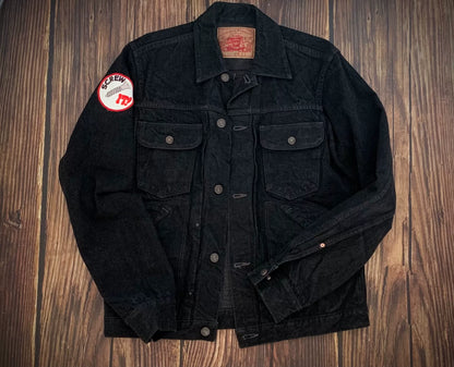 freewheelers 666mj denim jacket in black