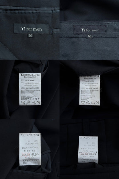 yohji yamamoto 90s double-breasted suit set