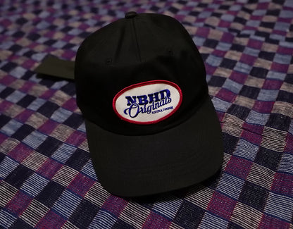 neighborhood dad cap in black color