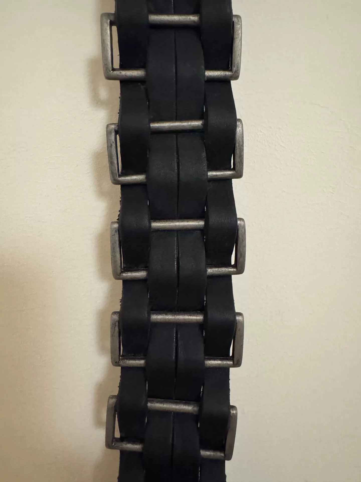 D&G Dolce&Gabbana Black Leather Belt
