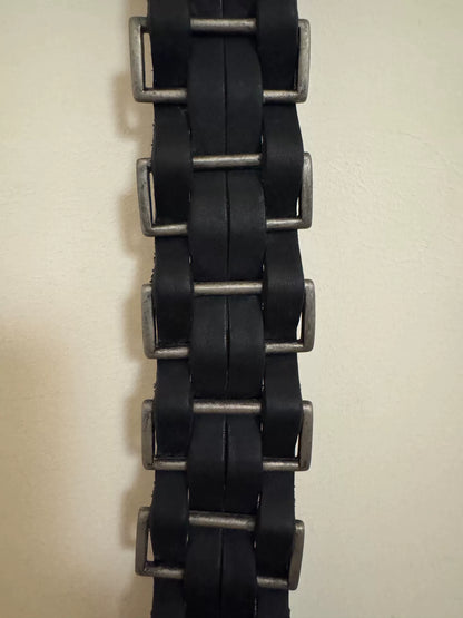 D&G Dolce&Gabbana Black Leather Belt